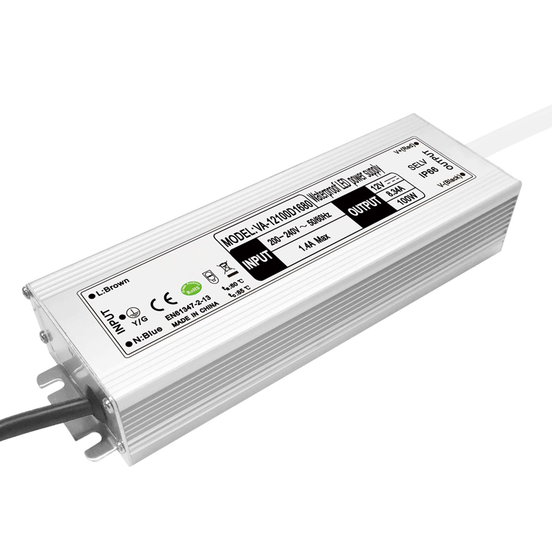 100W ধ্রুবক ভোল্টেজ জলরোধী LED ড্রাইভার
