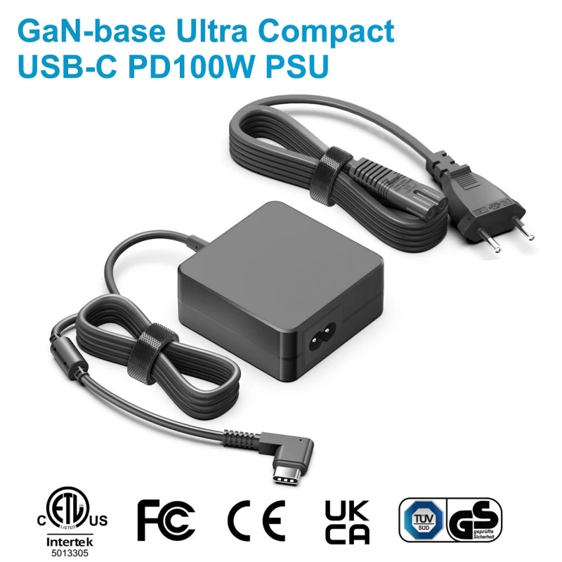 100W GaN Square PD USB-C পাওয়ার অ্যাডাপ্টার