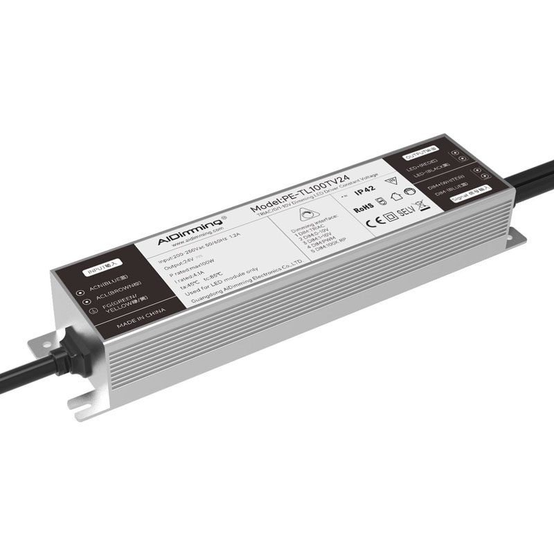 100W ধ্রুবক ভোল্টেজ Triac Dimmable LED ড্রাইভার