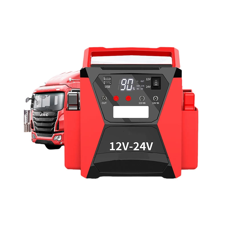 12V/24V কার জাম্প স্টার্টার ইন্টেলিজেন্ট ব্যাটারি চার্জার