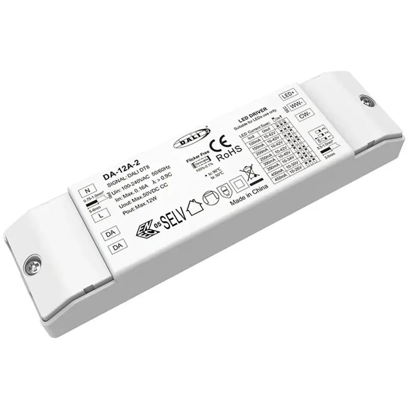 12W DALI CW WW CCT ডিমেবল LED ড্রাইভার