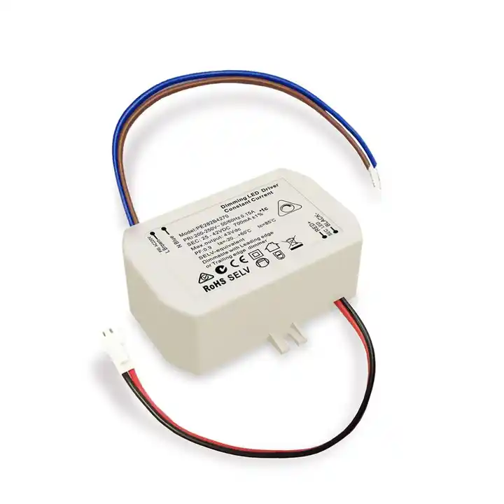 ছোট আকারের 18W ধ্রুবক বর্তমান Triac Dimmable LED ড্রাইভার