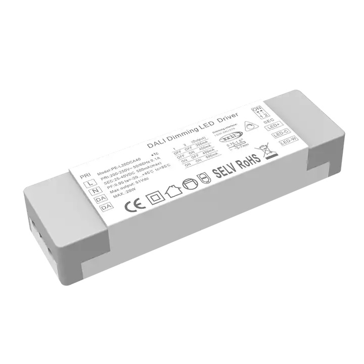 20W ধ্রুবক বর্তমান DALI CCT ডিমেবল LED ড্রাইভার