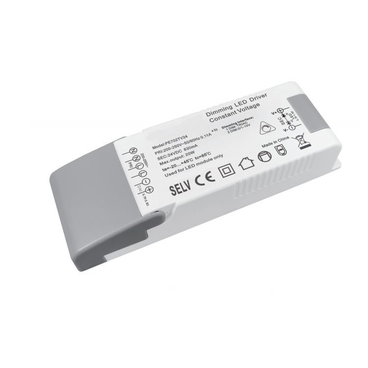 20W ধ্রুবক ভোল্টেজ Triac Dimmable LED ড্রাইভার