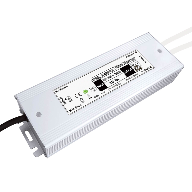 250W ধ্রুবক ভোল্টেজ জলরোধী LED ড্রাইভার
