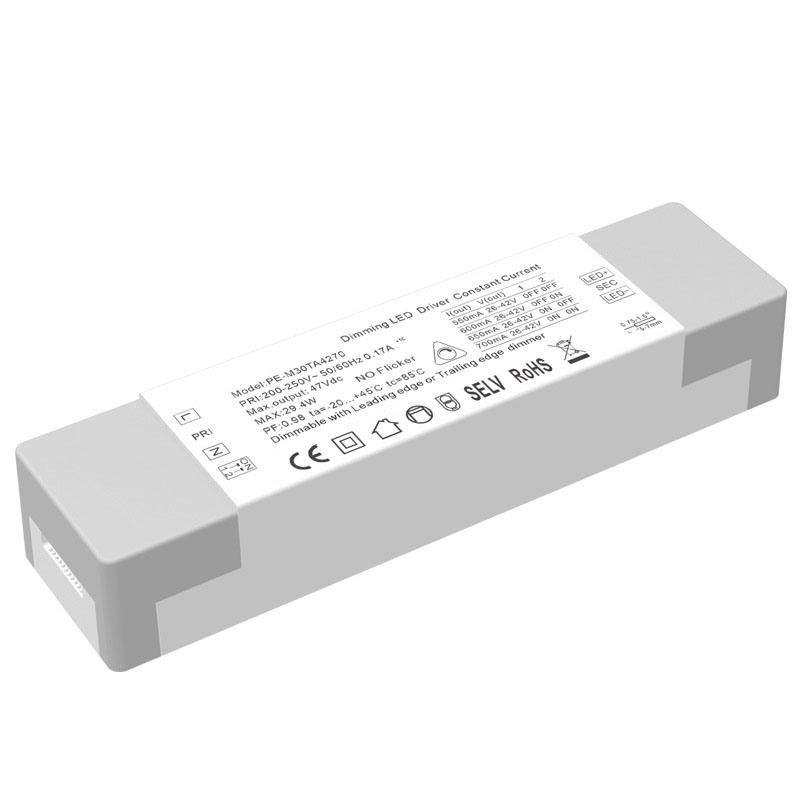 40W ধ্রুবক বর্তমান Triac Dimmable LED ড্রাইভার