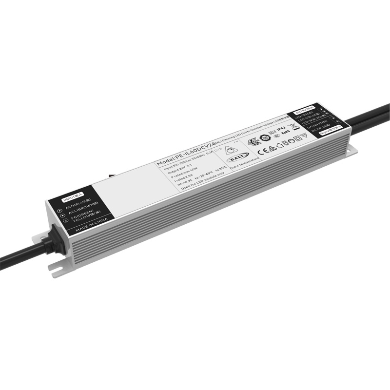 60W ধ্রুবক ভোল্টেজ DALI CCT ডিমেবল LED ড্রাইভার