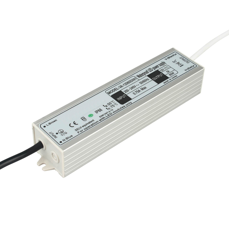 60W ধ্রুবক ভোল্টেজ জলরোধী LED ড্রাইভার