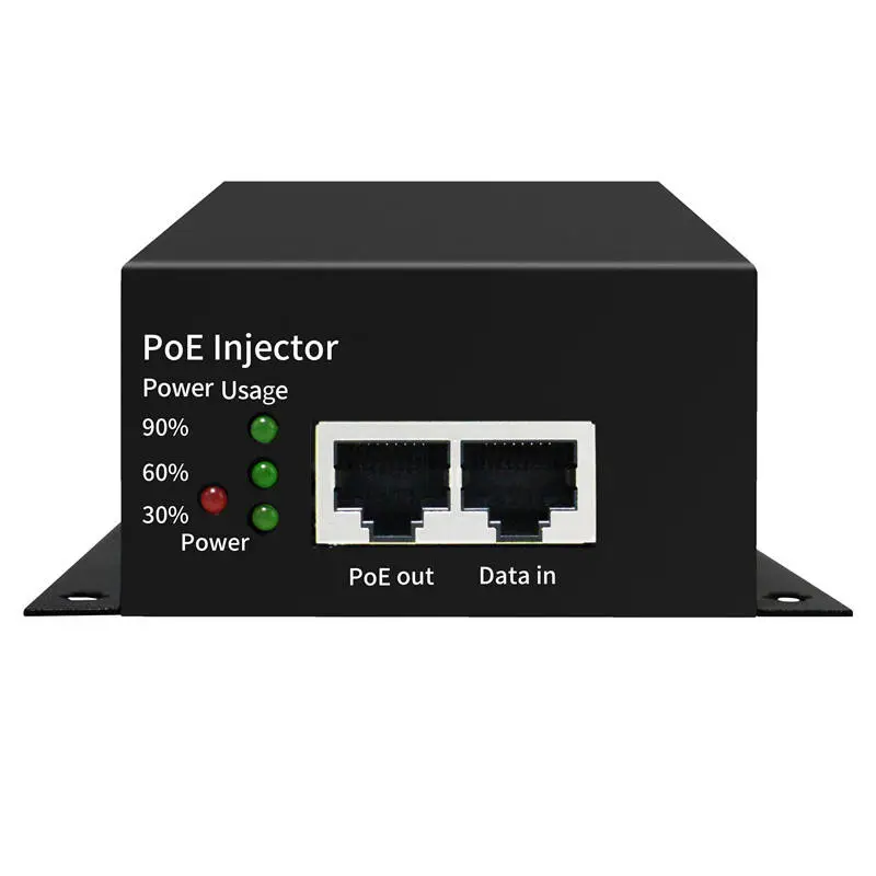 90W মেটাল কেস IEEE802.3bt গিগাবিট PoE ইনজেক্টর