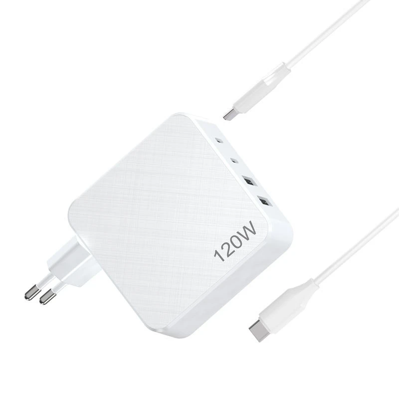 ল্যাপটপ মাল্টি পোর্ট ওয়াল চার্জার 120W GaN USB C চার্জার