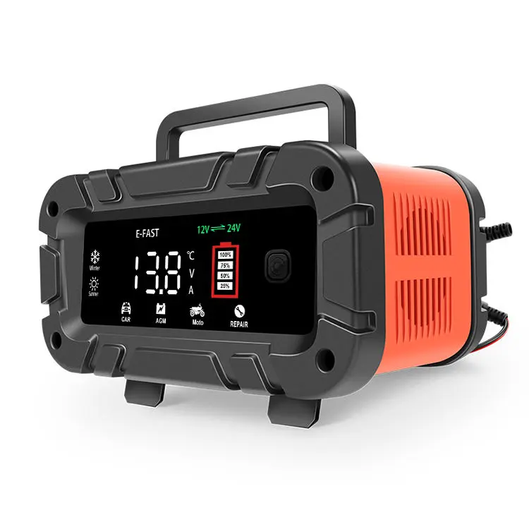 TK700 ইউনিভার্সাল 12V 24V লিড অ্যাসিড ব্যাটারি চার্জার